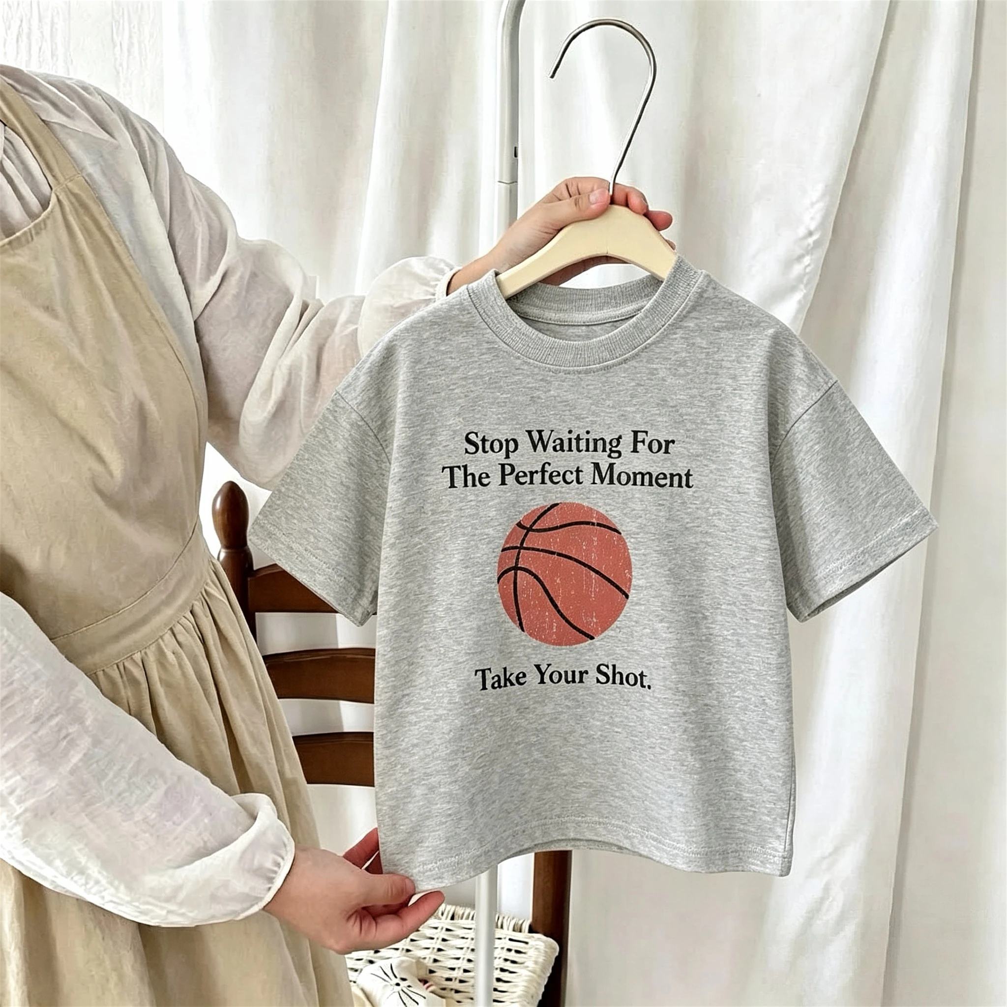Summer Boys Clothes T-shirt Popular Design Kids Short Sleeve Tops Tees Children's Wear Round Collar Loose Casual Print Tshirts