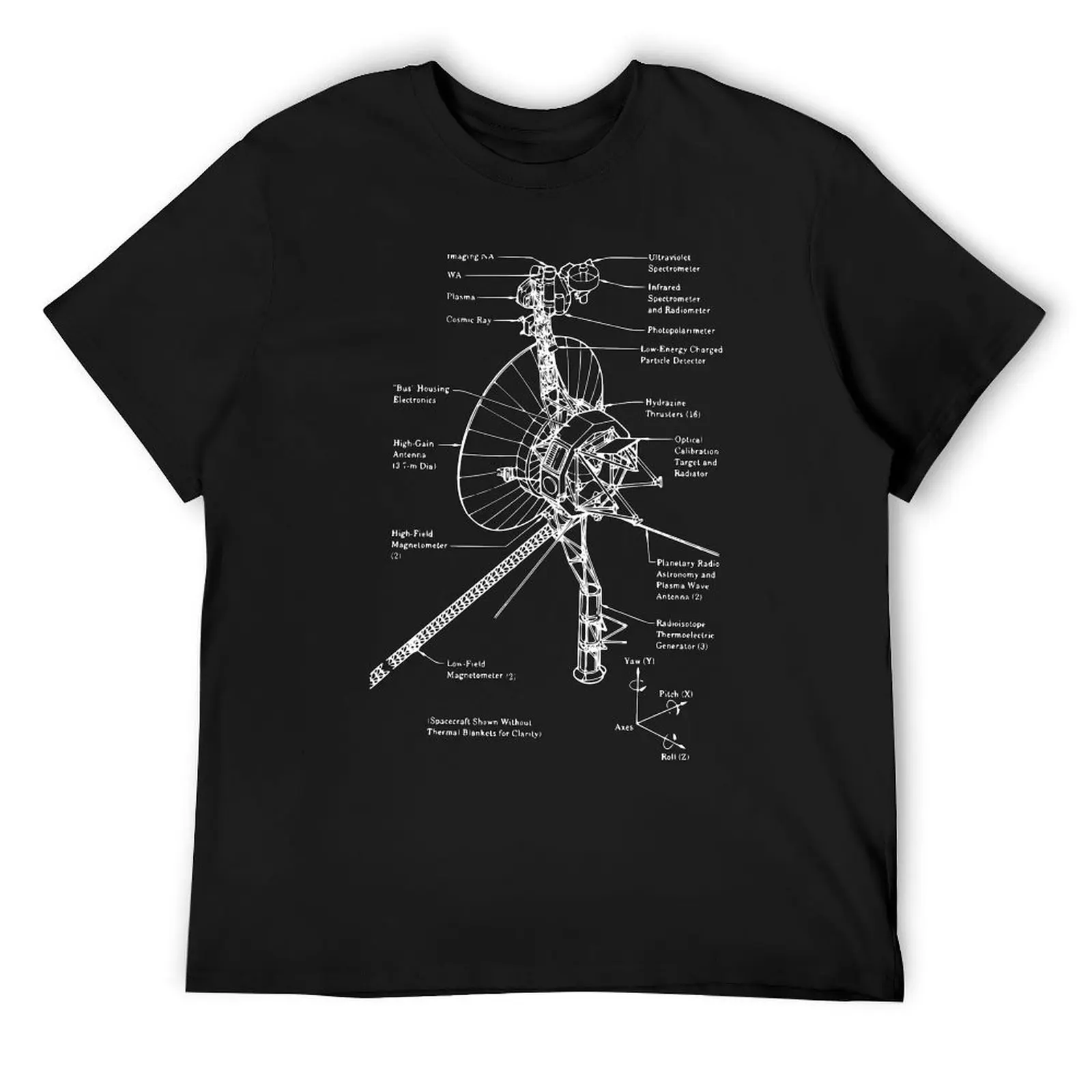 Voyager Spacecraft Diagram T-Shirt customs design your own plus sizes anime shirts men