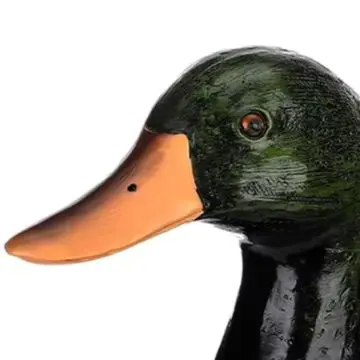 Realistic Resin Wild Duck Ornament for Garden Patio Outdoor Table Decoration Rustic Animal Theme For home Decor 11..5x5.5in