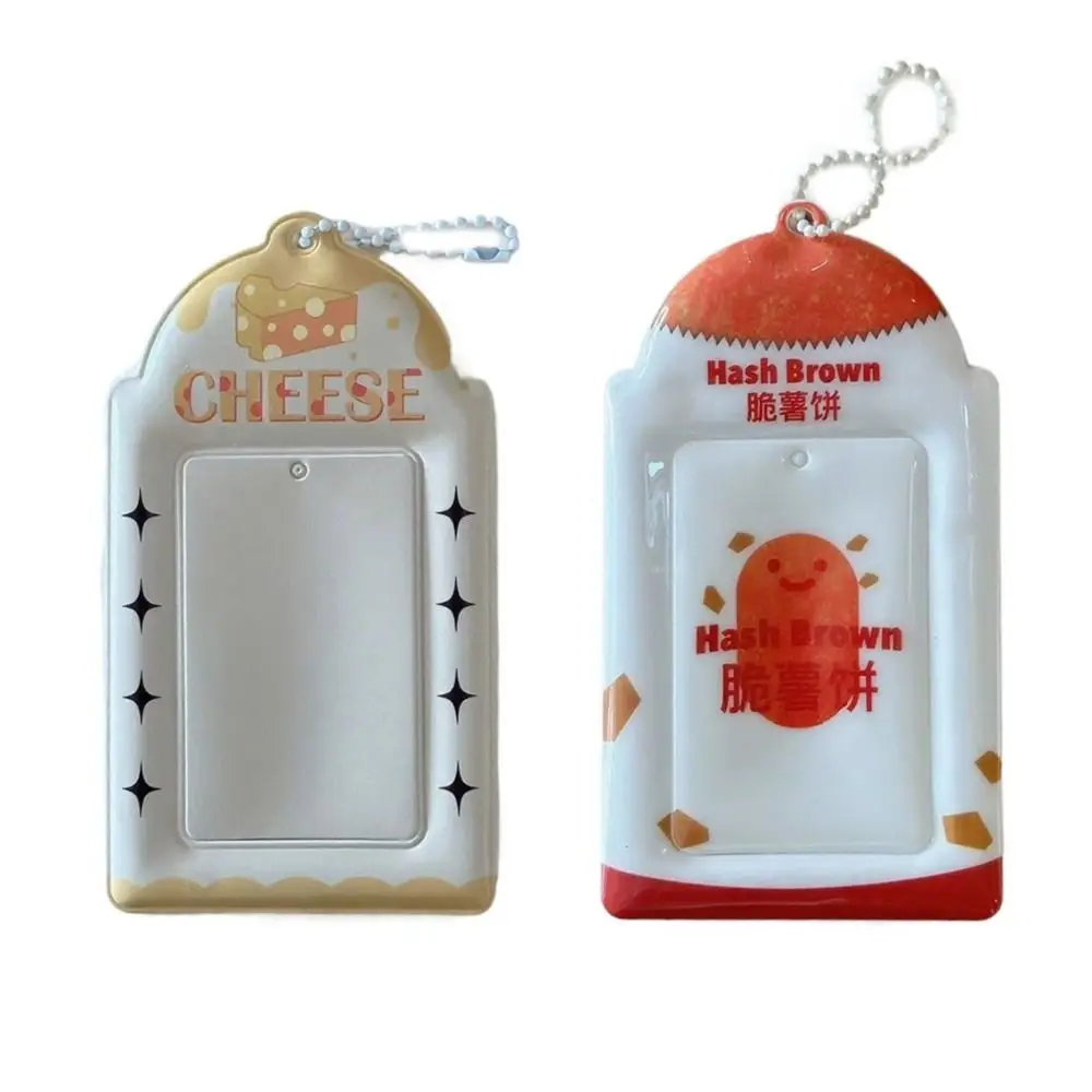 

Cute 3 inch Kpop Photocard Holder Hash Brown PVC Idol Photo Frame Mini Cartoon Card Holder