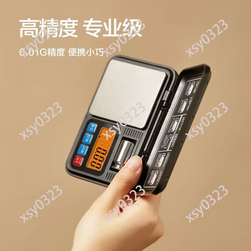 Mini Digital Jewelry Scale High Precision 0.01g Portable Gold Weighing Pocket Scale