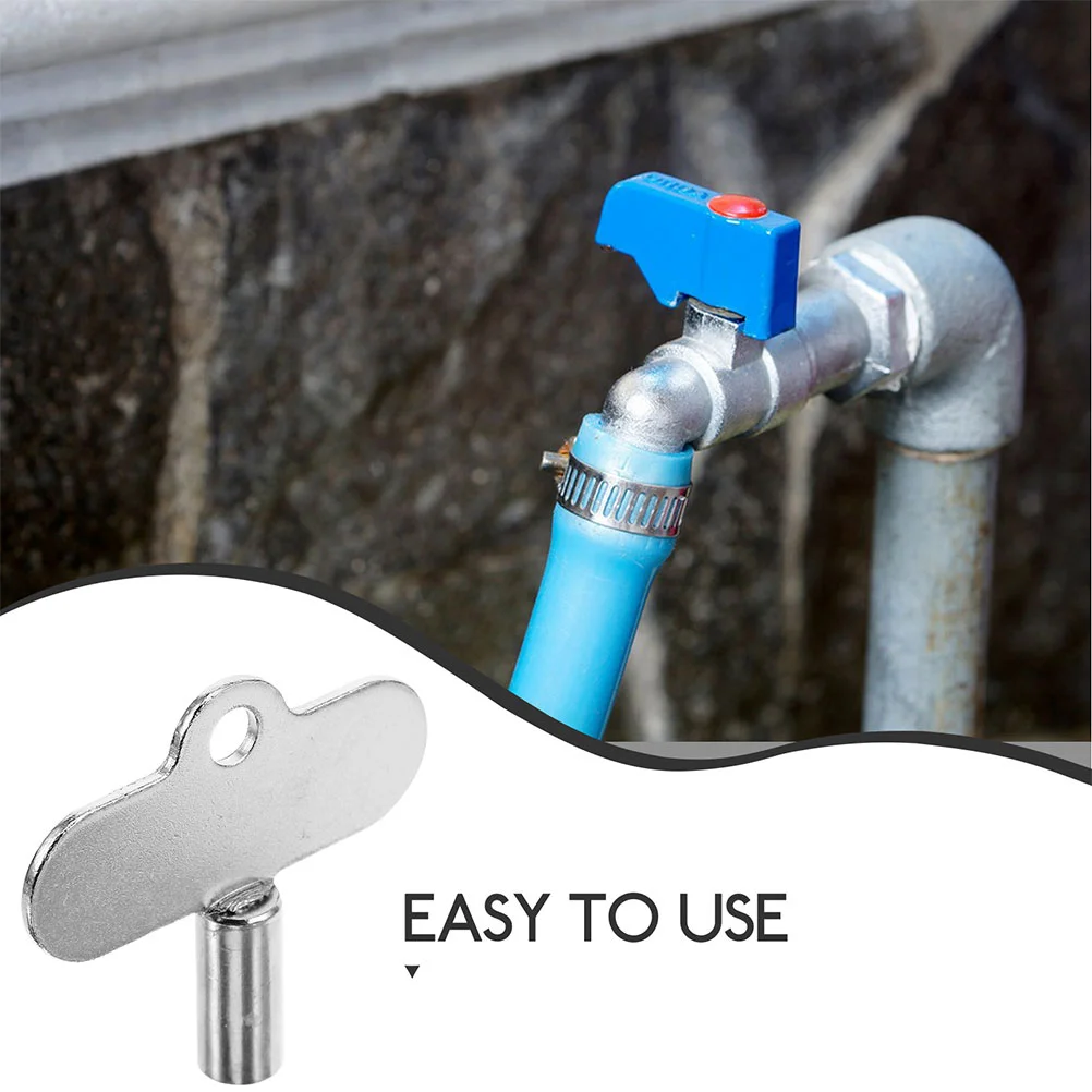 3 pz Valvola di spurgo del radiatore Chiave contatore dell'acqua Chiave del radiatore Chiave del gas Chiave di coda del radiatore Chiave di sfiato dell'aria del radiatore Radiatore universale