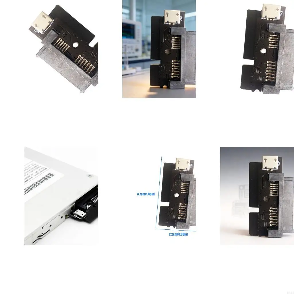 13Pin Female to 22Pin Male Disc Reader Circuit Card for Laptop Hardware Modification, Computer Repair, Internal Bay Work H8WD