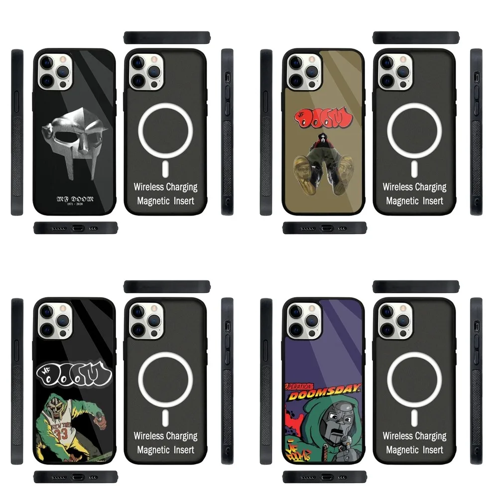 

MF D-DOOM Rapper Phone Case Strong Magnetic For IPhone 15,14,13,Pro,Max,Plus,11,12,Mini For Magsafe Wireless Charging