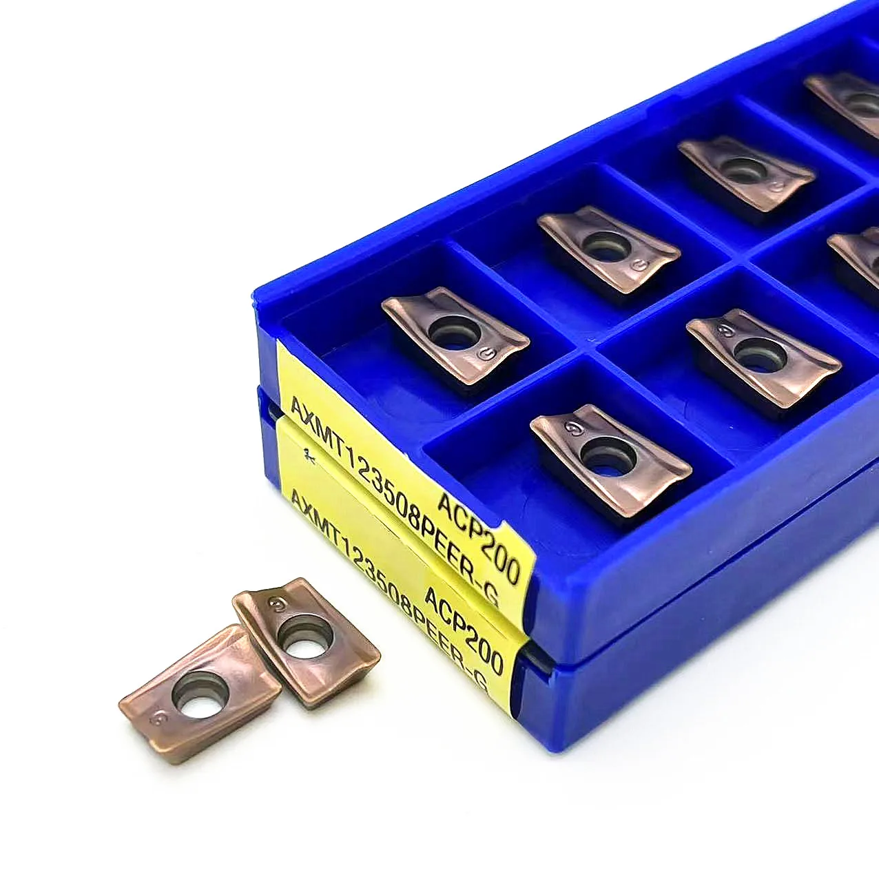 Xmt123508 axmt170508ピアグacp200超硬旋削工具オリジナル高品質cncフライスインサートmt 123508 axmt 170508