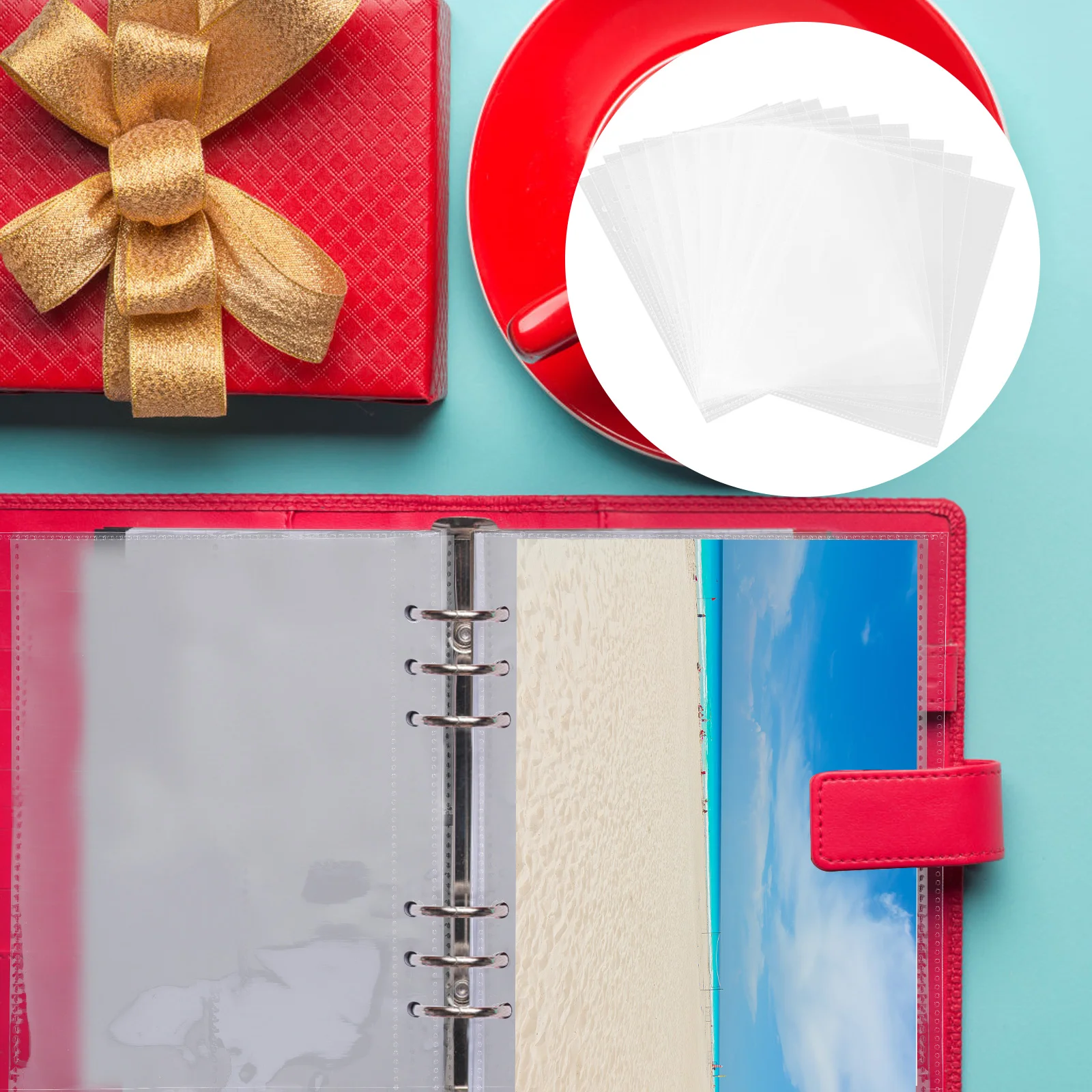 20 Pcs Loose-leaf Storage Bag Wear-resistant File Pockets Protectors for School Poster Korean Version Work Pvc Office Student