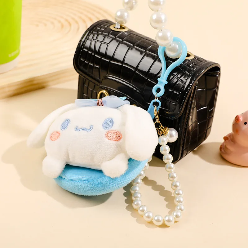 LLavero de perla My Melody, monedero, billetera, juguetes de peluche, adornos de juguete, regalos de vacaciones Kuromi, llavero Cinnamoroll Anime para niños