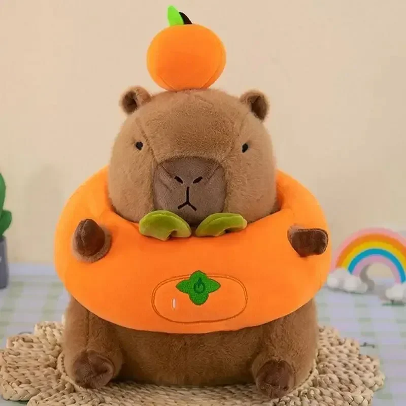 Cute Capybara Toy Pillow Car Interior Plush Toy Decoration Capybara Plush Toy Novelty Car Accessories Children Comfort Doll