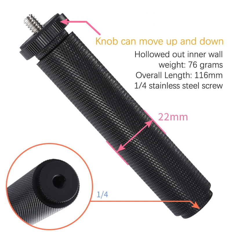 1/4 to 3/8 5/8 Inch Nut Screw For GoPro SLR camera Accessories Conversion Screw Extended Handle Photography Microphone Stand