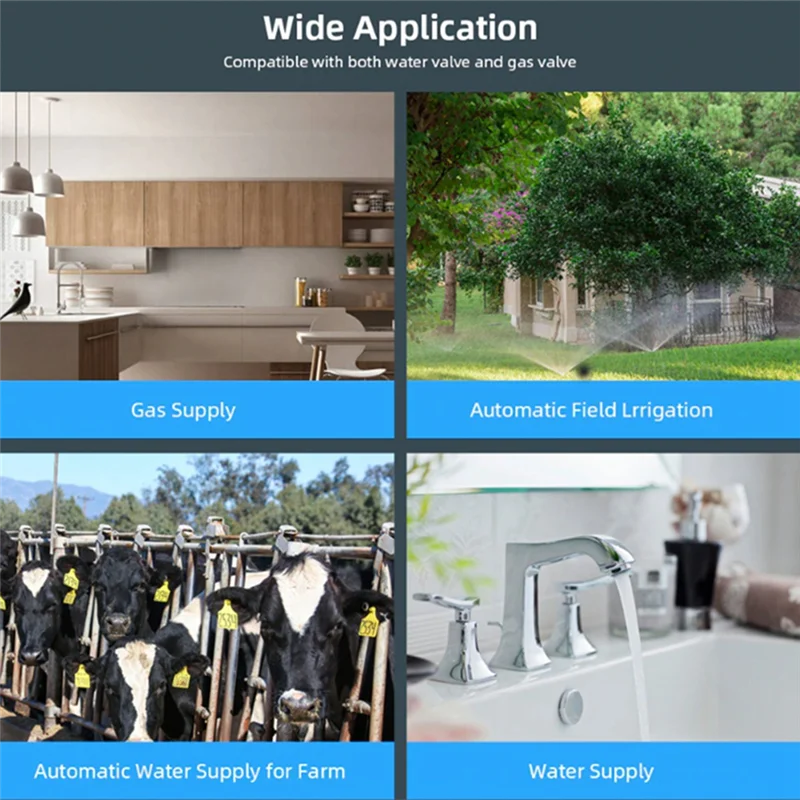 A003 Tuya Smart Zigbee 3.0 Válvula de água Interruptor de válvula de gás Controle de válvula Bluetooth (plugue AU)