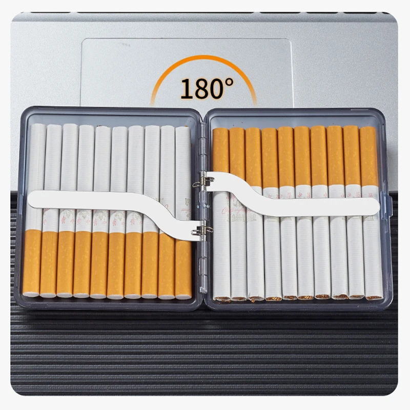 1pc Plastic Cigarette Case Cigarette Holder Box for Men Women 20pcs Regular and King Size Cigarettes,Gift for Smoker Dad Husband