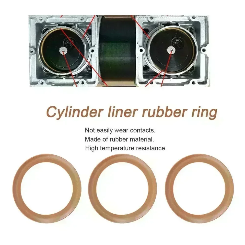 Piston Ring Rubber Insulated For 550W/1100W/1500W Oil-Silent Air Compressor Cylinder Replacement Pneumatic Parts view 6