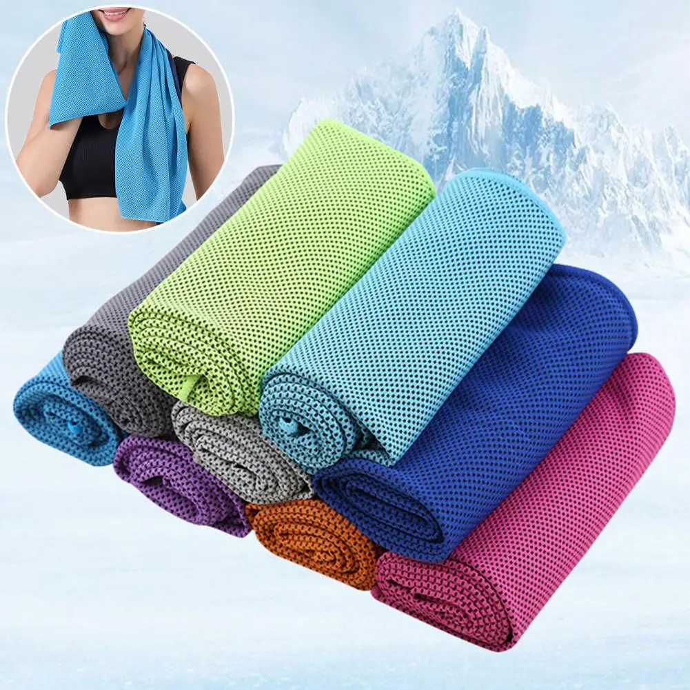 Breathable Ice Cooling Towel Portable Quick-Dry Super Absorbent High-quality Summer Cooling Towel for Outdoor Sports Fitness