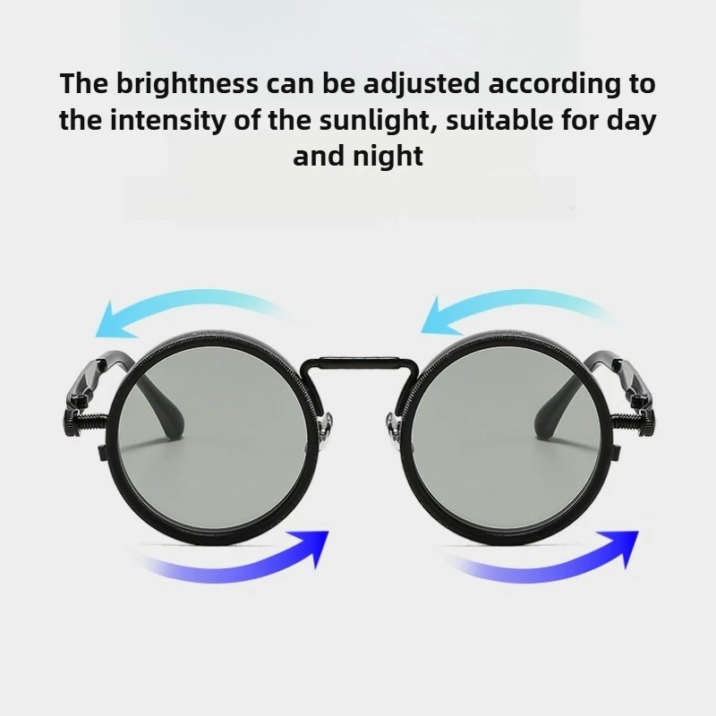 Manual Rotation Adjustable Brightness Light-reducing Sunglasses Neutral Fashionable UV-resistant Fishing Polarized Sunglasses