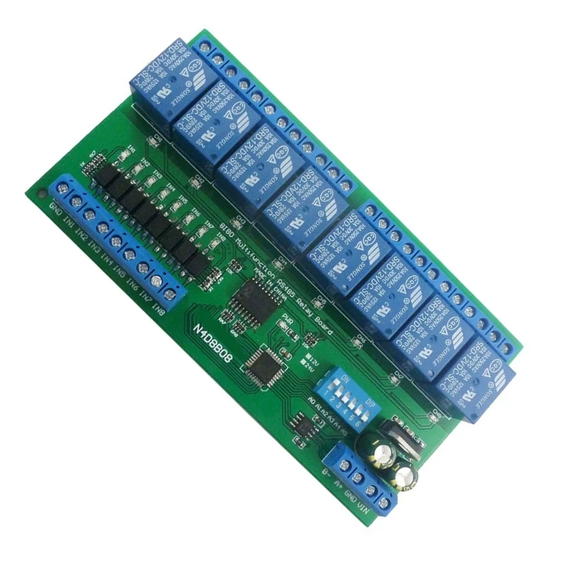 

8 Isolated Input 8 Output DIN35 C45 Box UART RS485 Modbus RTU Control Y9RF