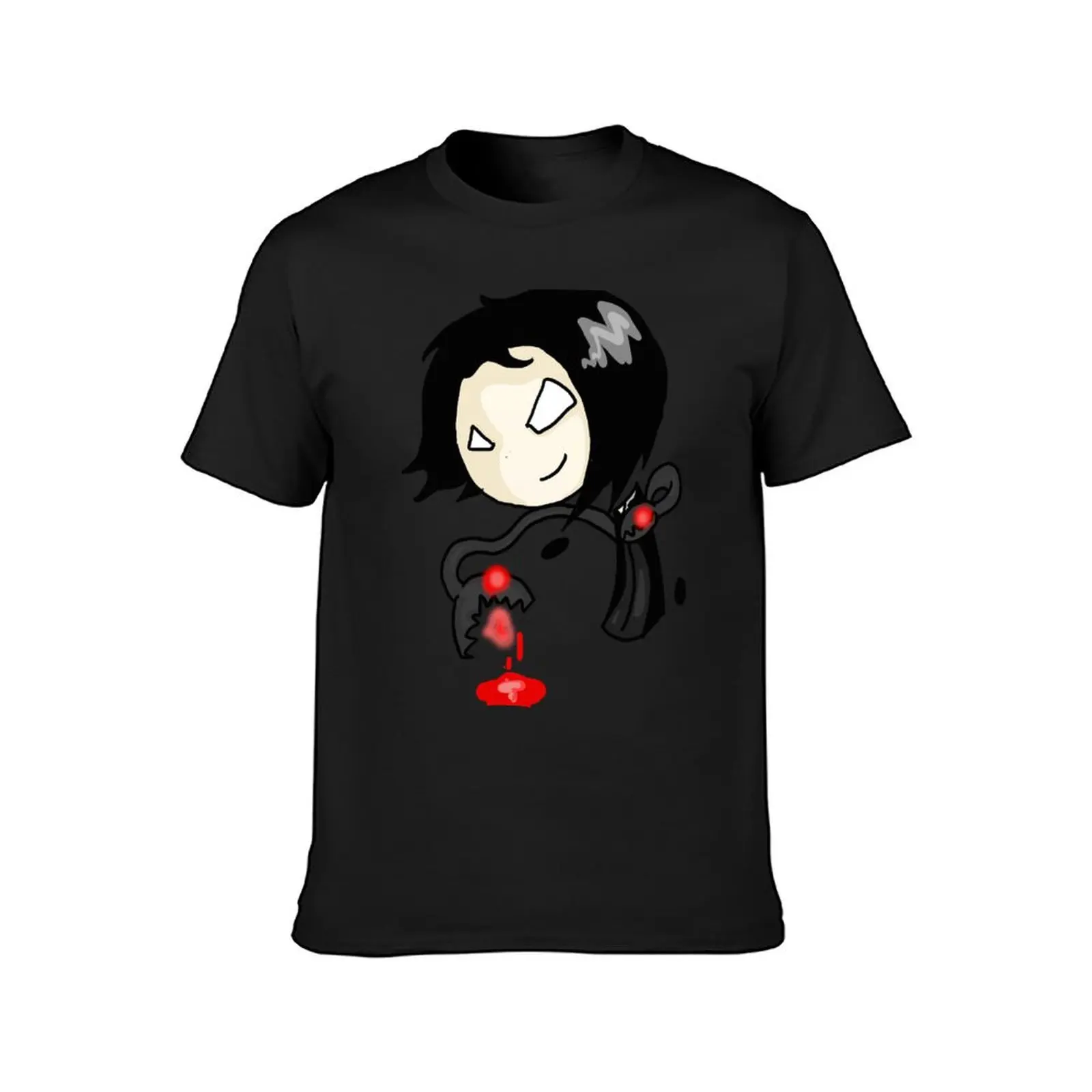 The Darkness - Jackie Airhead Chibi T-Shirt Aesthetic clothing funnys hippie clothes T-shirts for men cotton