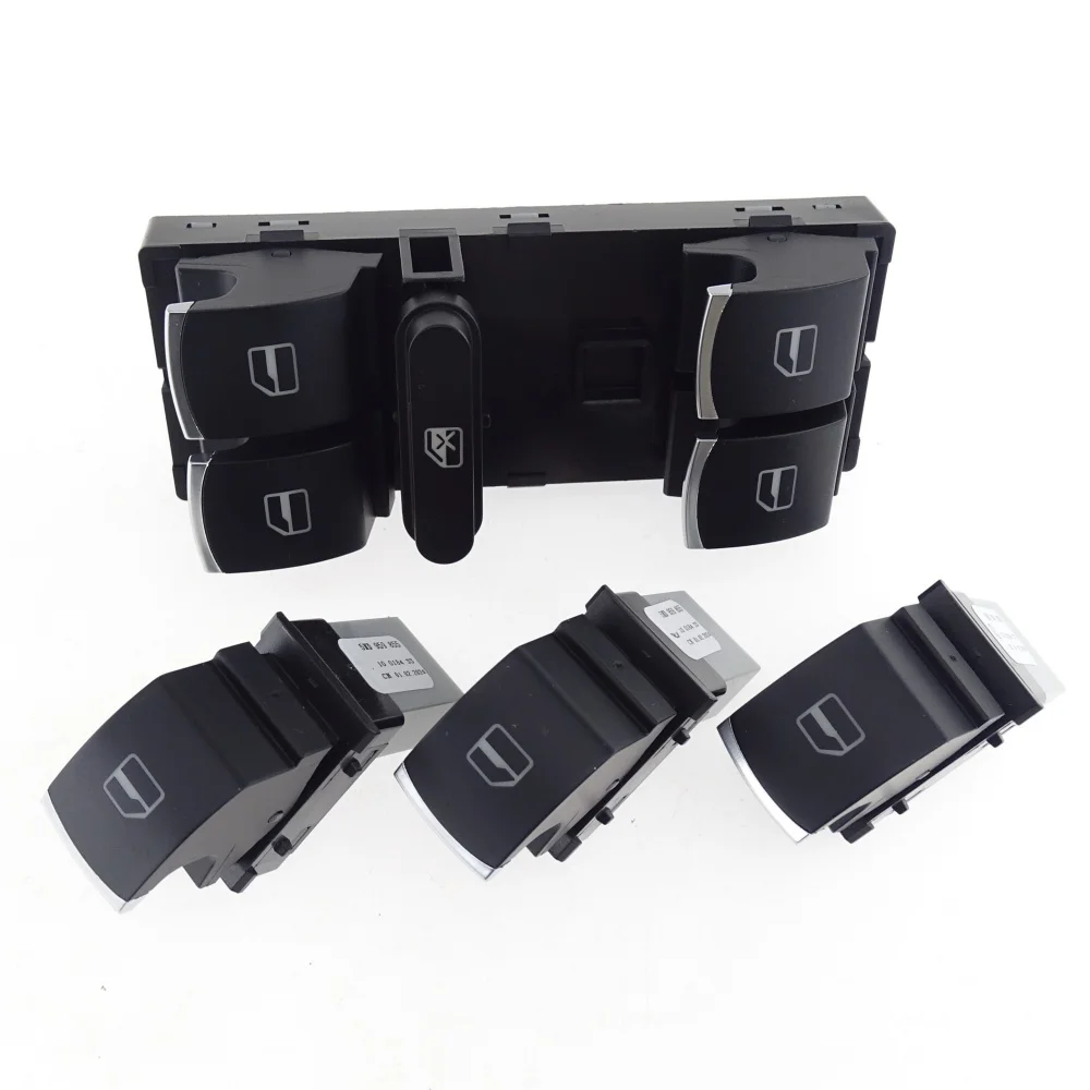 

New power window main switch control button 1Set for Passat B6 B7 Golf Mk5 MK6 Jetta CC Tiguan 5ND959857 5ND959855 5ND 959 857