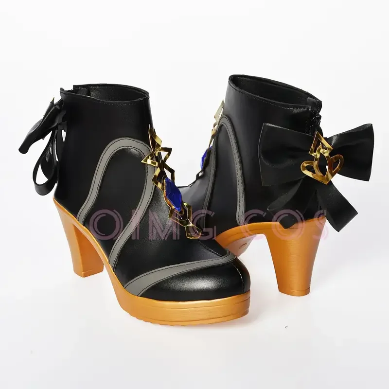 Navia Cosplay Shoes Anime Chinese Style Halloween for Genshin Impact Women Game