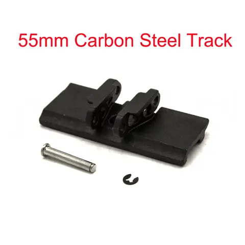55MM Carbon Steel Crawler Shoe Chain Crawler Shoe Miniature Carbon Steel Crawler Shoe Suitable 1/14 1/12 Metal Excavator Model