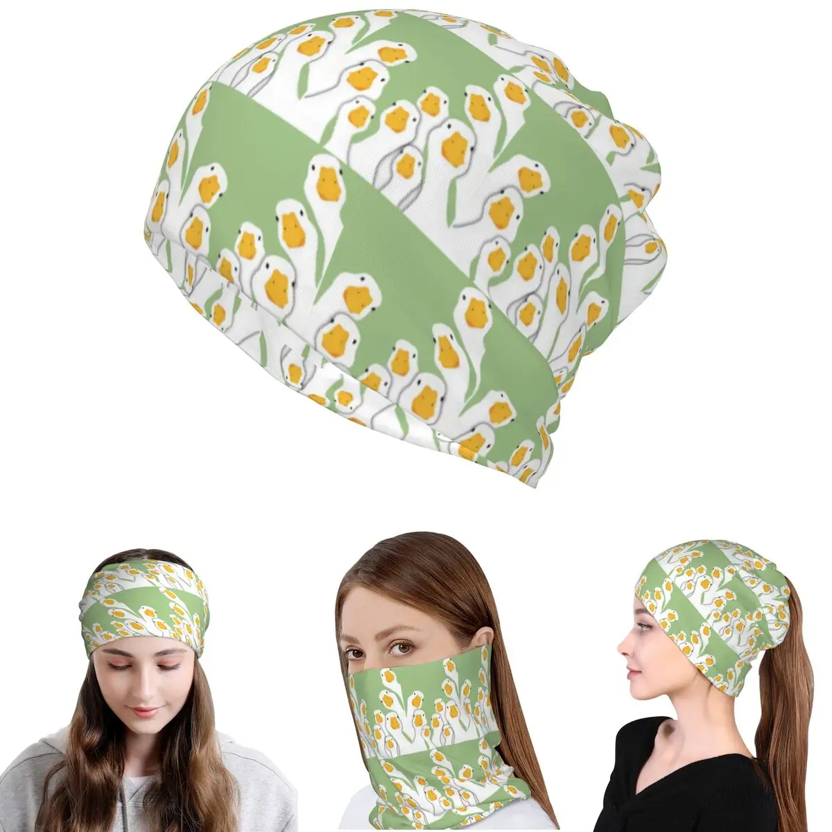 

Cartoon Popular Goose Animal Bandana Neck Cover Magic Scarf Warm Face Mask Beanies Hat for Men Women Adult Breathable