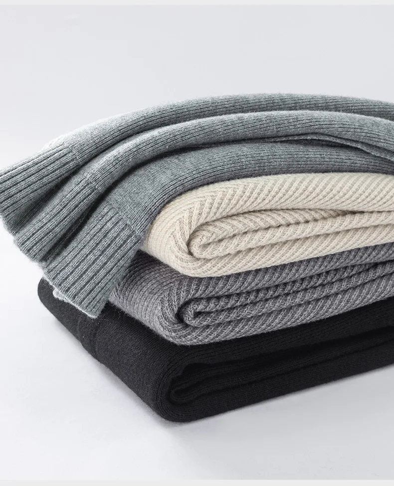 Hochwertige Strickjacke Männer Persönlichkeit Doppelschicht Rundhalskragen Neue Mode Weich Komfort Warm Herbst Winter Pullover Mantel – Detail 13