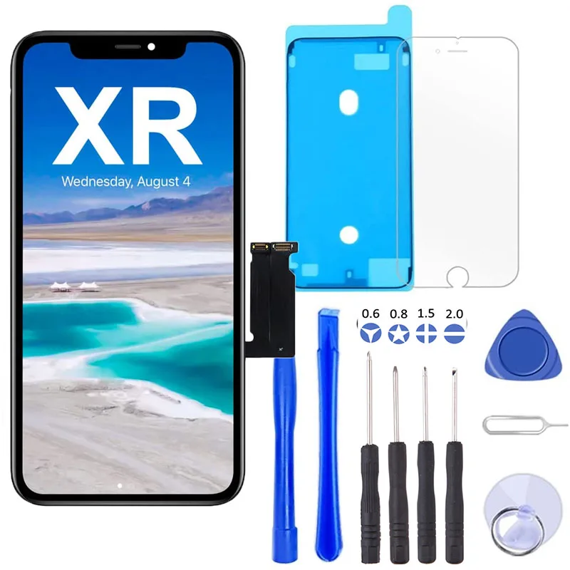 

for iPhone XR Screen Replacement 6.1inch LCD Display Touch Screen Digitizer Assembly with Tools Model A1984, A2105, A2106, A2107