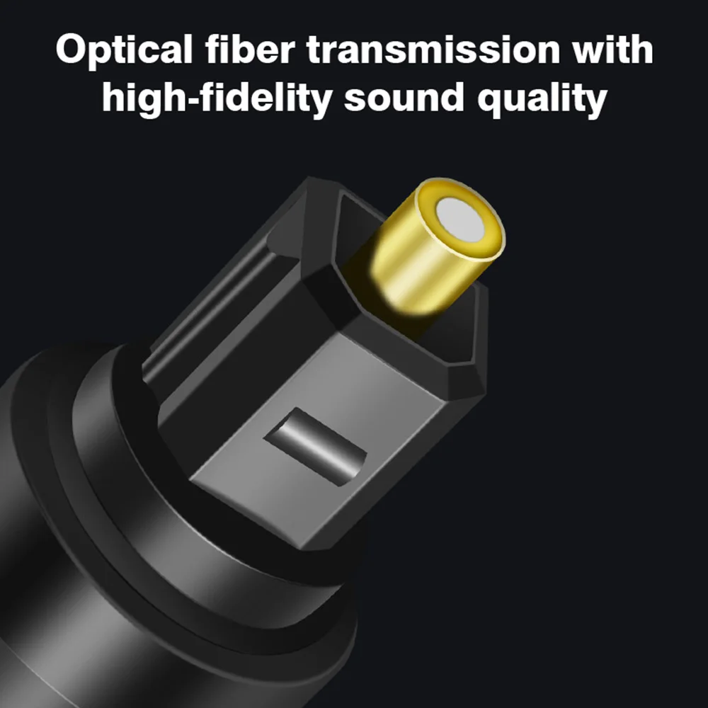 90 Degree Optical Audio Cable Toslink SPDIF Digital Fiber Cable 5.1CH Right Angle Cable for Soundbar Blu-ray Player Xbox TV