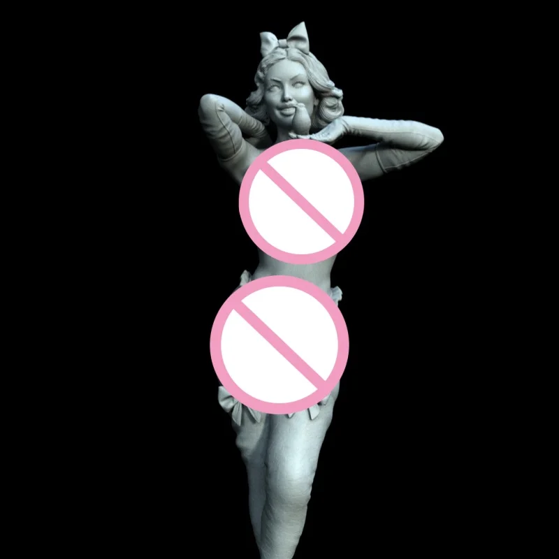 1/24 مقياس 75 مللي متر لطيف الأميرة الراتنج نموذج لجسم عدة ألعاب غير مصبوغة المفككة