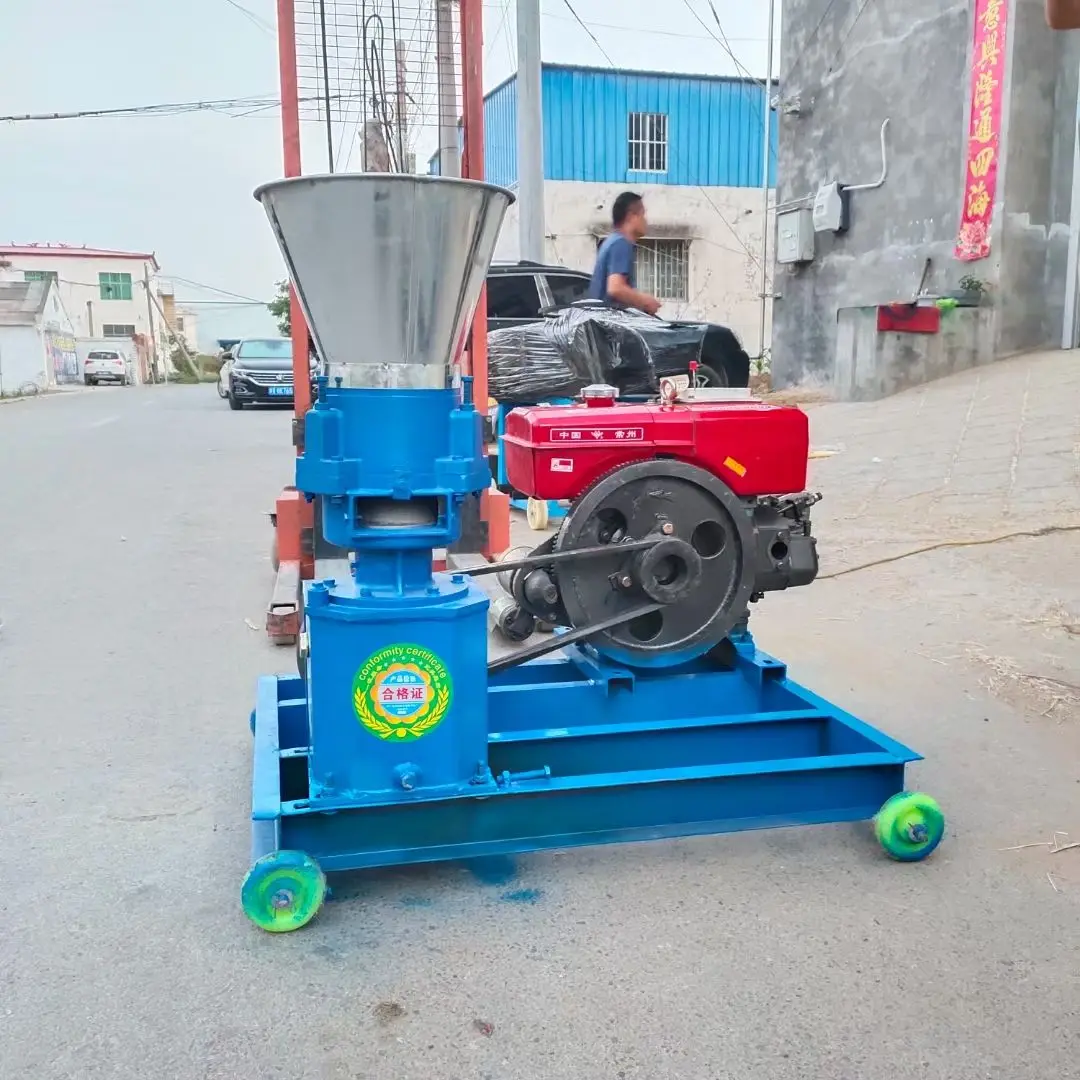 Animal Presse Presse Presse Biomas motor diésel combustible alimentación para peces extrusora de pellets máquina para hacer molino fabricante de pelletsizador