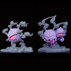 New Style Pokemon Figures Classic Kawaii Koffing 8cm Evolve Weezing 12cm Model  Anime Collection Exquisite Perfect Gift