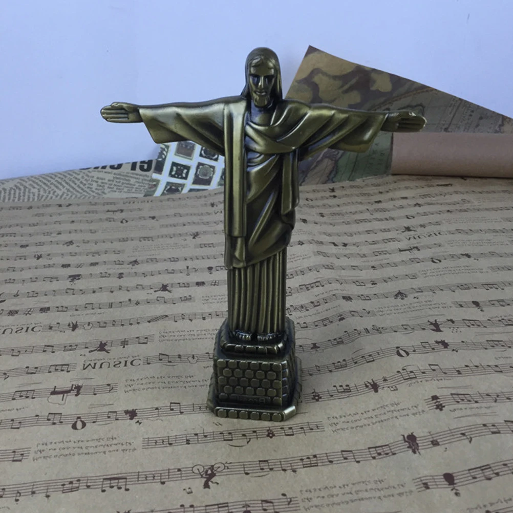 

Premium Bronze Sculpture Hand Printed Realistic Home Office Decor Gift Ornament Religious Figure Statue