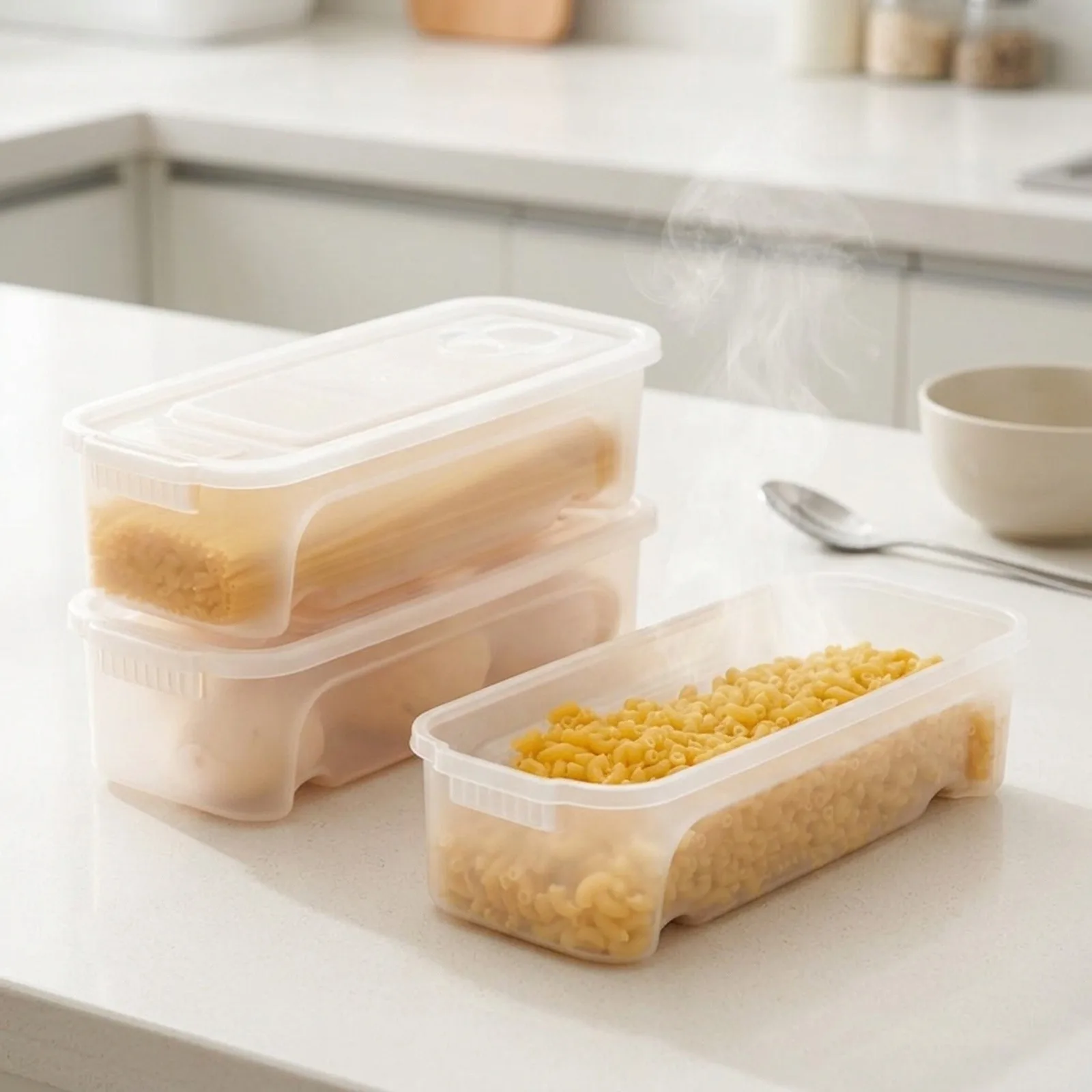 Cooking Box Box Pasta Practical Storage Box 1 Pcs With 1. for 3l 29*7*11cm Boxes Brand New Drain Hole Noodle Cooking