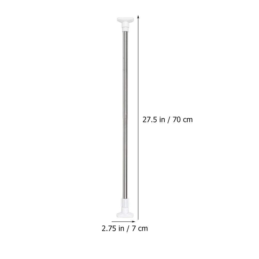 

2Pcs Hole-Free Telescopic Curtain Rod Stainless Steel Adjustable Closet Clothes Drying Rod Multipurpose Punch-Free Shower Door