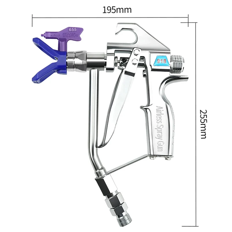 Imagem -03 - Airless Pistola de Pintura com Tip Guard655 Tip e Fitting para Airless Pulverizador