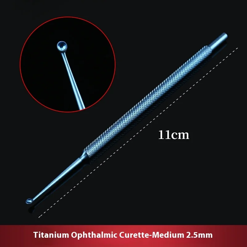 1pcs Medical microscopic ophthalmology instruments, soft wart scraper, scraper, double-headed meibomian gland scraper