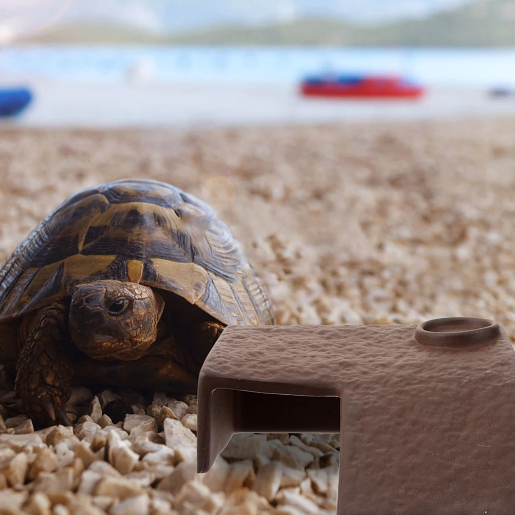 

Turtle Sunbathing Ladder Basking Platform Resting Habitat Large Rock Fish Tank Decor Shelter Climbing Area Reptile Frog Pet