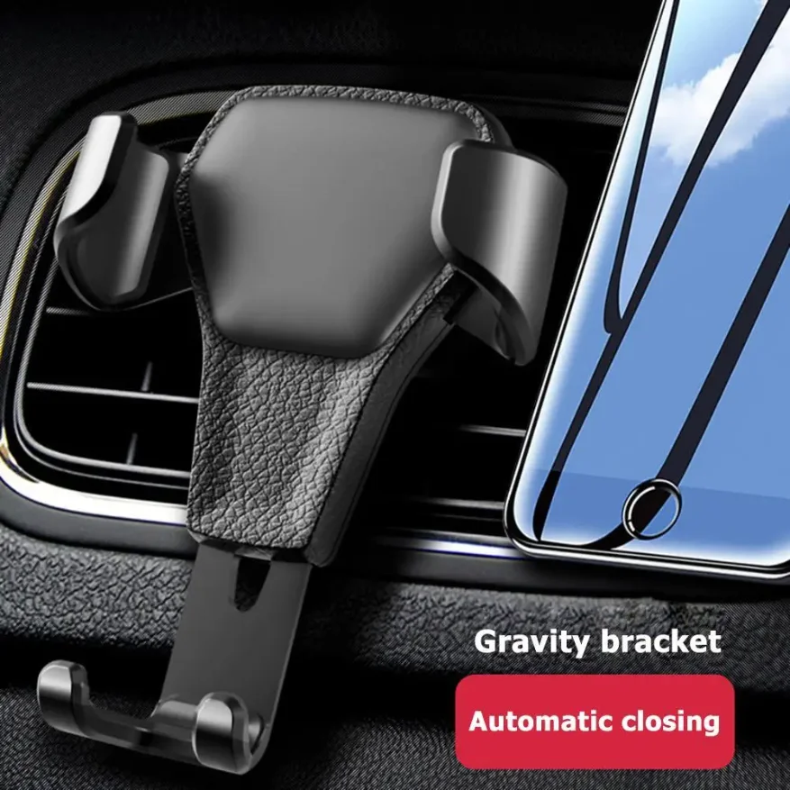 

Universal Gravity Car Phone Holder Support No Magnetic Air Vent GPS Clip Mount