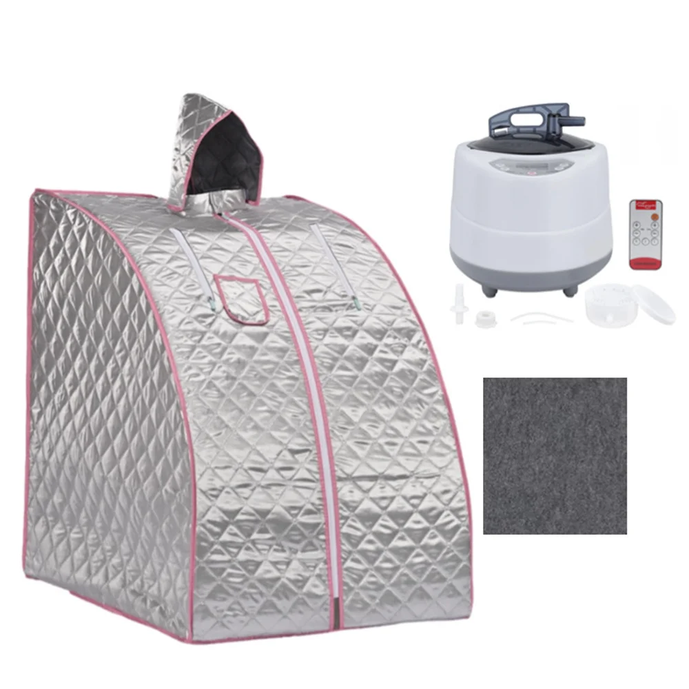 

2L Steam Sauna Home Portable Sauna Box EU Plug STEAM BATH Slimming Household Sauna Box Ease Stainless steel pipe support