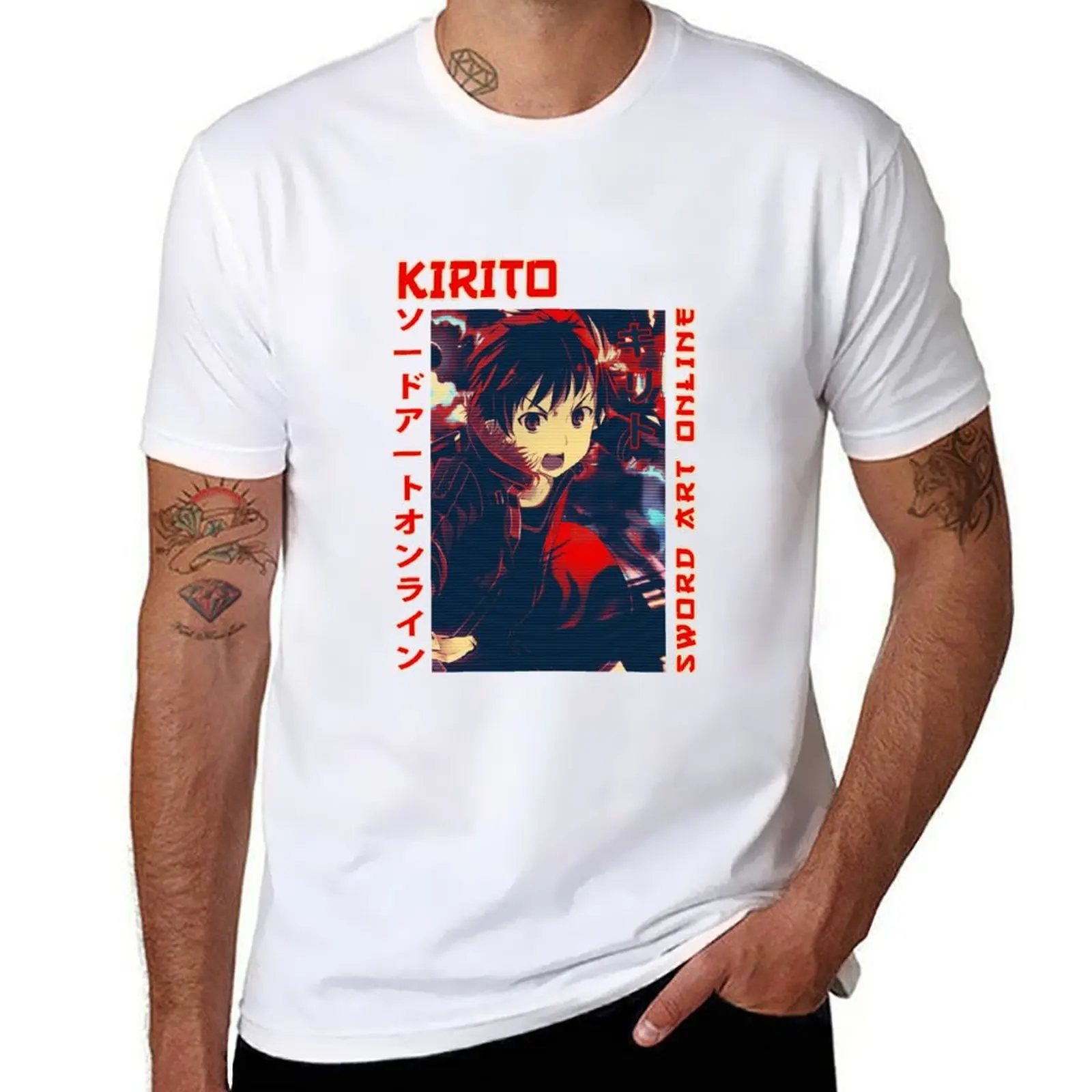 

Kirito Sword Art Online T-Shirt t shirts for man graphic vintage man t shirts cotton T-Shirt