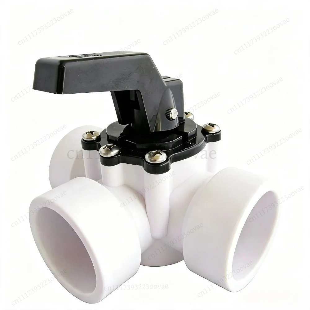 1.5 Inch 3-Way Pool Diverter Valve Heavy Duty PVC Splitter for Swimming Pool Water Flow Control Plumbing, Replacement Parts