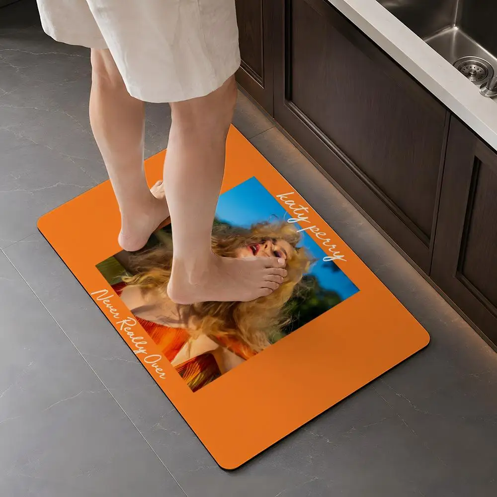 K-Katy Perry Never Really Over Floor Mat Diatomite Bath Stone Super Absorbent Non-Slip Quick Dry Bathroom Toilet Sink Entryway