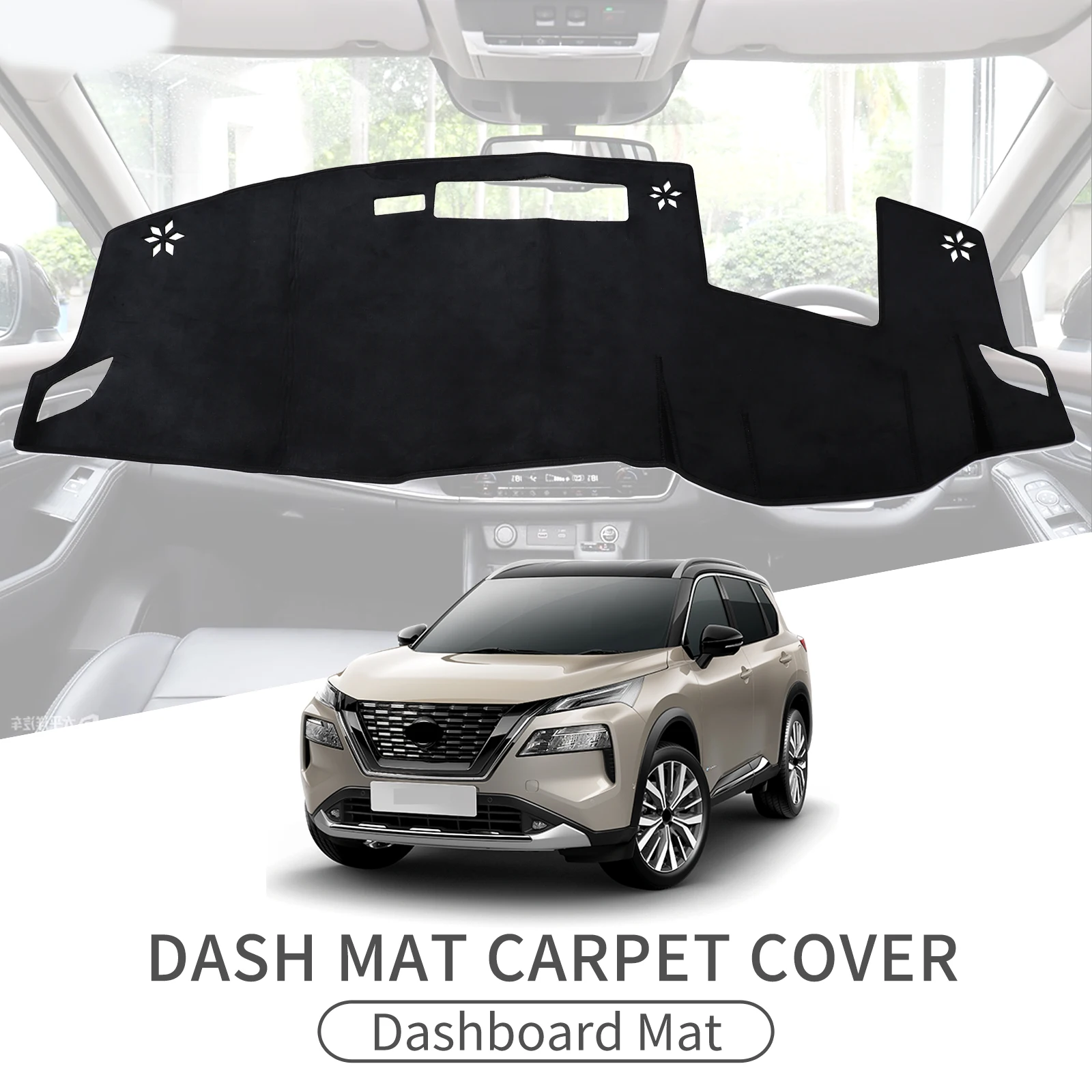 

Car Dashboard Mat for Nissan X-Trail XTrail T33 Rogue 2021 2022 2023 2024 Sunshade Protective Carpet Dash Mat Dashmat