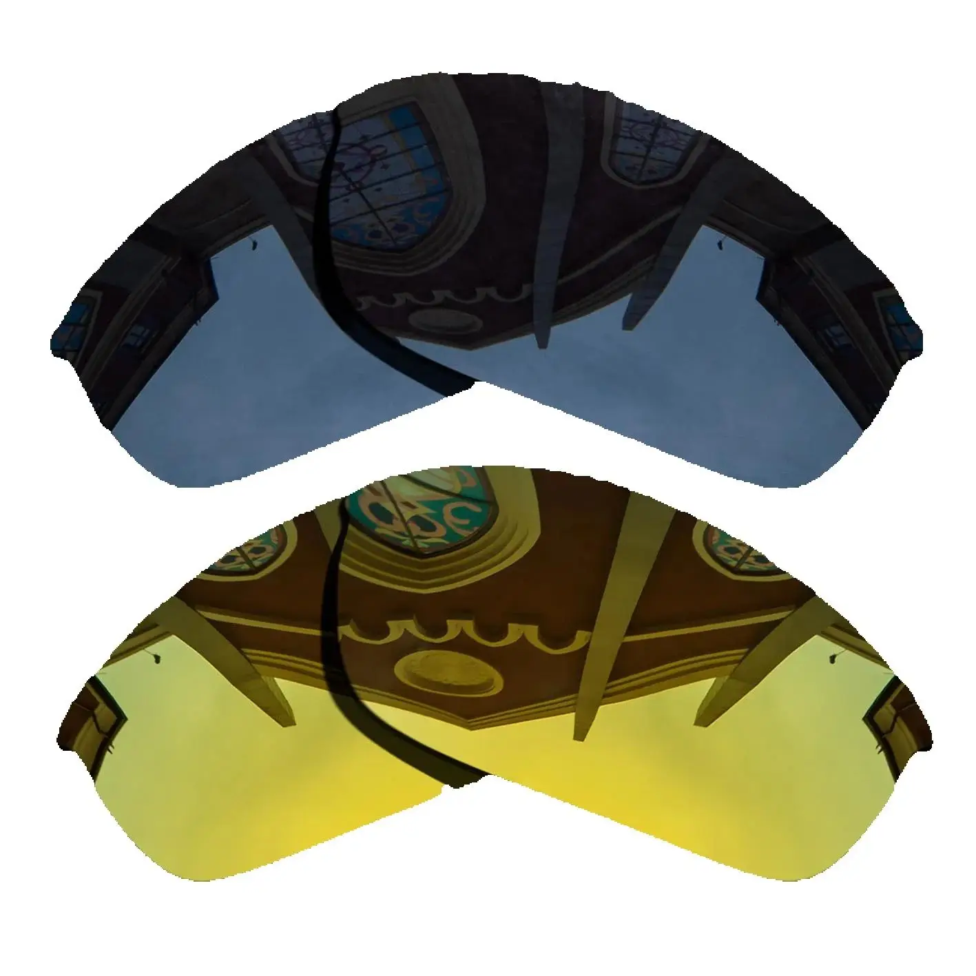 

Grey Black&Yellow Golden Sunglasses Polarized Replacement Lenses for Oakley Flak Jacket