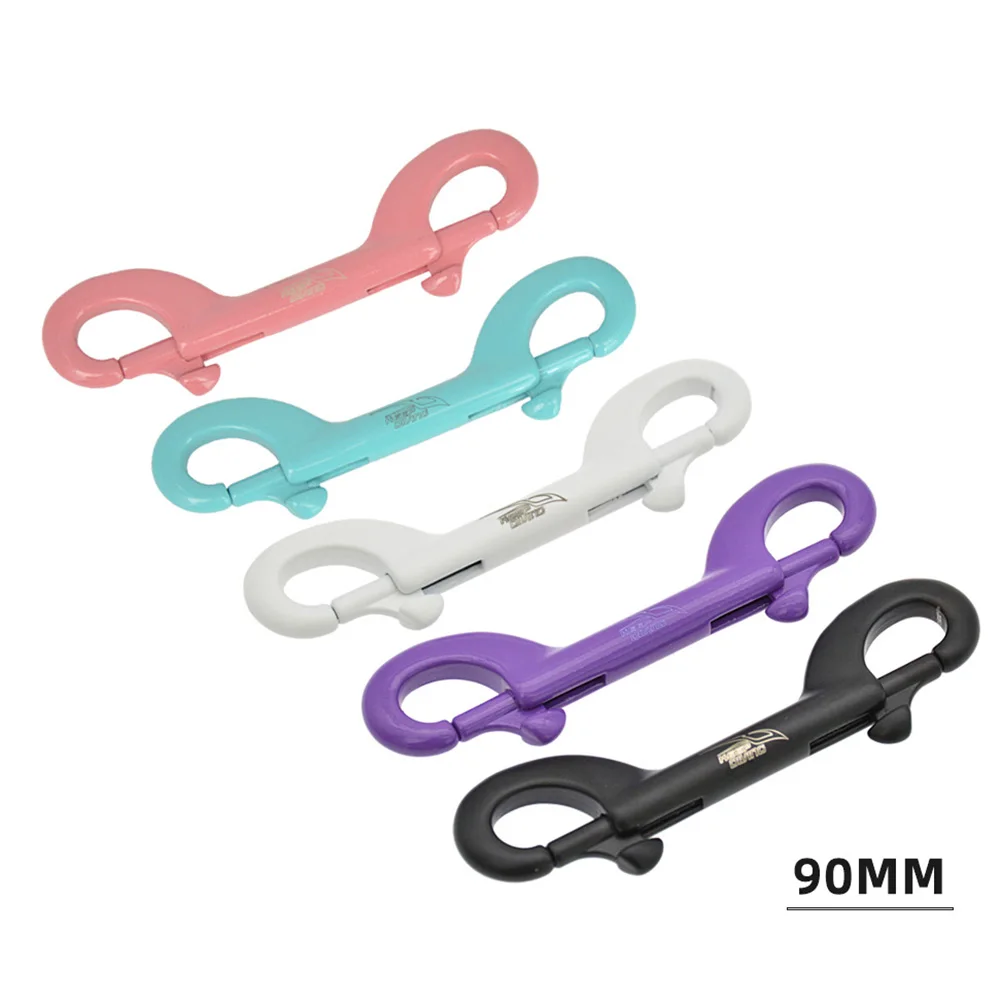 Diving Double Ended Hook 90mm Stainless Steel Multicolor Buckle Hook Bolt Snap Diving BCD Safety Equipment Accessories