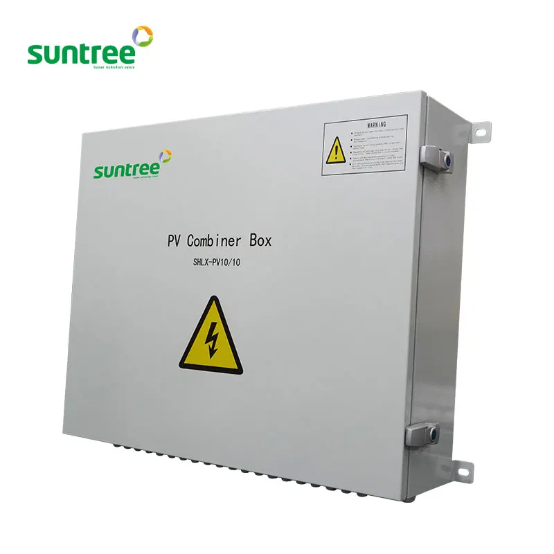 Suntree Factory 1000V DC Photovoltaic Combiner Box 10 Strings Input 10 Output AA