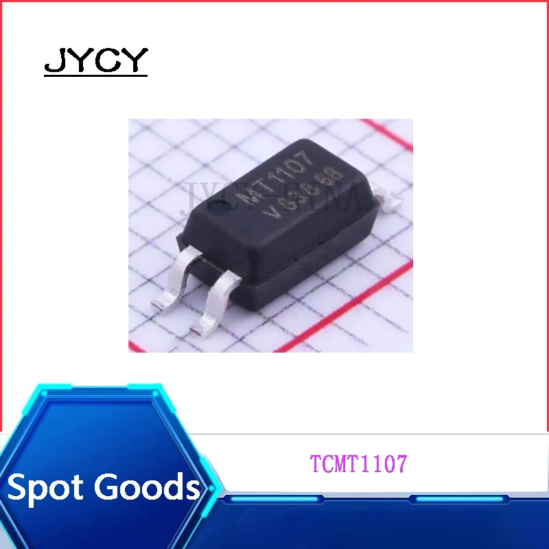 10 uds/lote TCMT1107 nueva serigrafía MT1107 SMD SOP4 Chip de salida de fototransistor