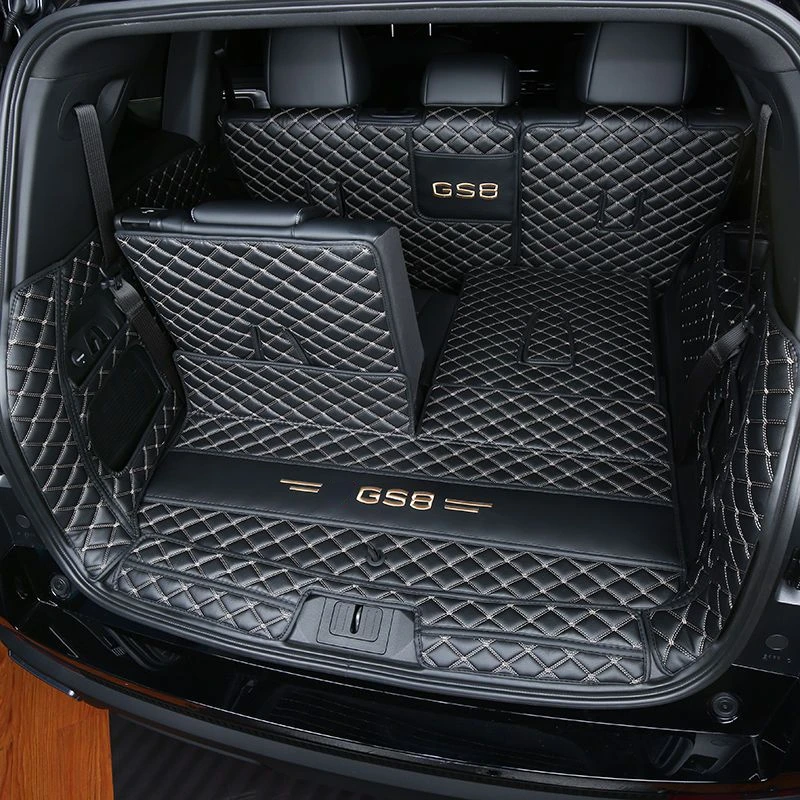 For GAC Motor GS8 2024 Accessories Trumpchi GS8 6/7 Seat Cargo Liner Vehicle Supplies Waterproof Dirt-resistant Lather Trunk Mat