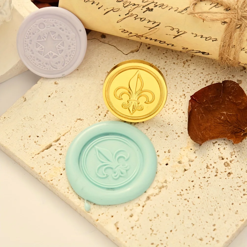 1pc fire paint seal special-shaped relief shape seal head envelope invitation letter sealing tool manual diy creative gift