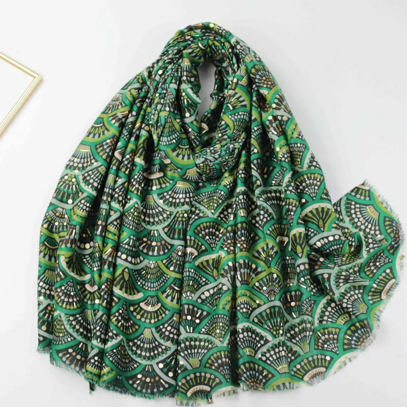 

Позолоченная насадка для душа с цветком гинкго, 32 атласная ткань, заводская распродажа, длинный шарф с принтом, путешествия, отпуск, су