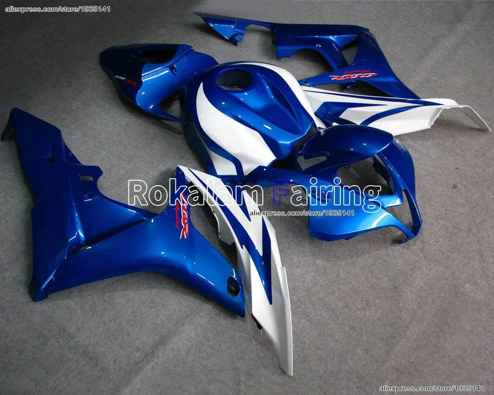 

For Honda CBR600RR F5 2007 2008 CBR600 RR CBR 07 08 CBR-600RR Blue White New Motorcycle Fairing (Injection molding)